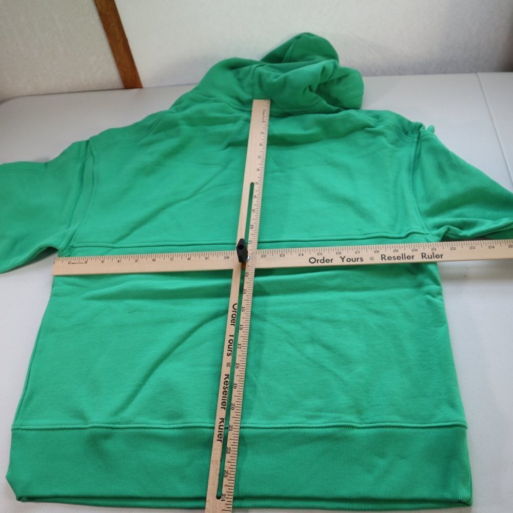 NEW EVERLANE The Track Organic Cotton Hoodie Bright Kelly Green Oversized  S - Picture 8 of 9